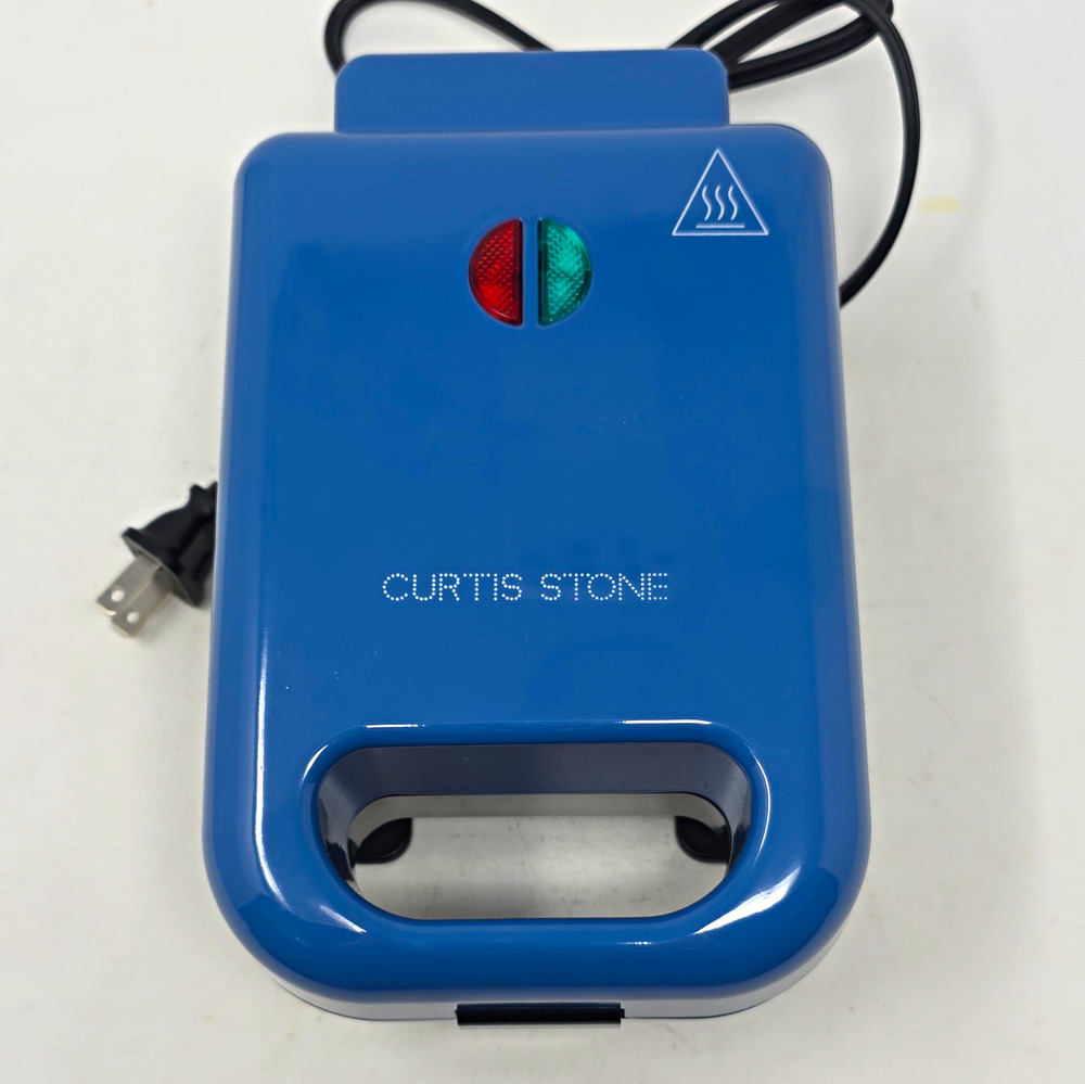 Curtis Stone Stuffed Sandwich Maker 10482CB Blue Non-Stick 550W 120V